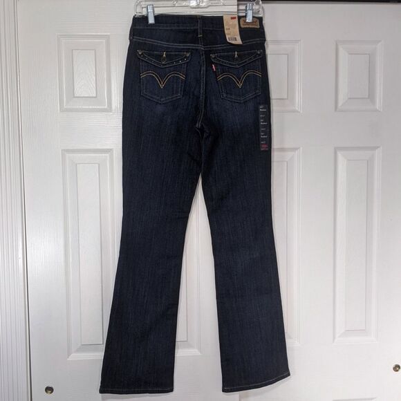 NWT Levi's 515 Bootcut Jeans Womens 4 / 27 in Dark Blue Wash Denim Mid Rise New - Picture 4 of 16